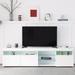 Modern Design TV Stands for TVs up to 80'', LED Light Multi-Functional Storage