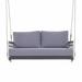 Outdoor Woven Rope Swing Sofa with Soft Cushions