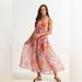 Free People Dresses | Free People Julianna Maxi Dress Euc | Color: Pink/Red | Size: Xl
