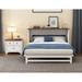 2 Pieces Wood Frame Bedroom Sets with Murphy Bed and Nightstand