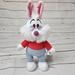 Disney Toys | Disney Parks Nuimos Alice In Wonderland White Rabbit Poseable Plush 9" | Color: Blue/Red | Size: Osbb