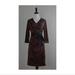 Lularoe Dresses | Lularoe Michelle Wrap Dress In Brown & Black Stripe Print | Color: Black/Brown | Size: Various