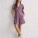 Madewell Dresses | Madewell Nwt Kacie Mini Shirt Dress | Color: Purple | Size: 6