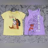 Disney Shirts & Tops | Disney Moana T-Shirt And Tank Top Bundle | Color: Yellow | Size: Xsg