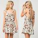 Free People Dresses | Free People Dear You Mini Dress Size Medium White Floral Print Ruffle Sleeveless | Color: Red/White | Size: M