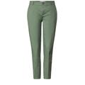 Street One QR Chino peach Twill Co/Ea Damen dry salvia green, Gr. 40-28, Baumwolle, Casual Fit Damenhose, Middle Waist, Slim Legs, Chino,