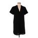 Lush Casual Dress - Mini V-Neck Short sleeves: Black Dresses - Women's Size Small