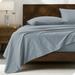 Bare Home Organic 100% Cotton Percale Sheet Set Cotton Percale in Blue | Queen | Wayfair 840105702115