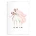 Stupell Industries Glam Unicorn On MDF Print in Pink | 19 H x 13 W x 0.5 D in | Wayfair az-734_wd_13x19