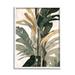 Stupell Industries Az-513-Framed Palm Plant Abstraction Framed On Canvas by Ziwei Li Print Canvas | 14 H x 11 W x 1.5 D in | Wayfair