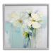 Stupell Industries Az-483-Framed Abstract White Petals Framed On Canvas by Irena Orlov Print Canvas in Blue | 17 H x 17 W x 1.5 D in | Wayfair