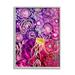 Stupell Industries Az-948-Framed Abstract Sea Life Patterns by Amy Tieman Canvas in Pink | 14 H x 11 W x 1.5 D in | Wayfair az-948_gff_11x14