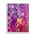 Stupell Industries Az-948-Framed Abstract Sea Life Patterns by Amy Tieman Canvas in Pink | 20 H x 16 W x 1.5 D in | Wayfair az-948_wfr_16x20