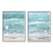 Stupell Industries Coastal Beach Phrases Framed On Wood 2 Pieces Print Wood in Blue/Brown | 30 H x 24 W x 1.5 D in | Wayfair a2-629_gff_2pc_24x30