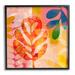 Stupell Industries Vivid Contemporary Leaves Framed On Wood Print Wood in Brown | 24 H x 24 W x 1.5 D in | Wayfair ay-902_fr_24x24