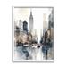 Stupell Industries New York Urban City by Irena Orlov - Single Picture Frame Print on Wood in Brown/Gray | 20 H x 16 W in | Wayfair