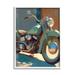 Stupell Industries Rustic Green Motorcycle Framed On Wood Print Wood in Brown/Green | 14 H x 11 W x 1.5 D in | Wayfair az-839_wfr_11x14