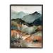 Stupell Industries Mountains Mood Abstract Framed On Wood by Andrea Haase Print Wood in Brown | 30 H x 24 W x 1.5 D in | Wayfair az-785_fr_24x30