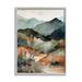 Stupell Industries Mountains Mood Abstract Framed On Wood by Andrea Haase Print Wood in Brown | 14 H x 11 W x 1.5 D in | Wayfair az-785_gff_11x14