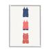 Stupell Industries Ba-070-Framed Nautical Swim Clothes On Canvas by Lil' Rue Print Canvas in Red | 14 H x 11 W x 1.5 D in | Wayfair