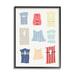 Stupell Industries Ba-071-Framed Modern Life Jackets On Canvas by Lil' Rue Print Canvas in Blue/Red/White | 30 H x 24 W x 1.5 D in | Wayfair