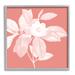 Stupell Industries Az-432-Framed & White Floral Print Canvas in Pink | 12 H x 12 W x 1.5 D in | Wayfair az-432_gff_12x12