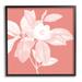 Stupell Industries Az-432-Framed & White Floral Print Canvas in Pink | 17 H x 17 W x 1.5 D in | Wayfair az-432_fr_17x17