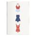 Stupell Industries Ba-069-Framed Nautical Swim Style On Canvas by Lil' Rue Print Canvas in Red | 15 H x 10 W x 0.5 D in | Wayfair ba-069_wd_10x15