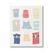 Stupell Industries Ba-071-Framed Modern Life Jackets On Canvas by Lil' Rue Print Metal in Blue/Red/White | 40 H x 30 W x 1.5 D in | Wayfair