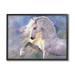 Stupell Industries Az-049-Framed Encantada Floral Horse by Laurie Prindle Canvas in Blue | 16 H x 20 W x 1.5 D in | Wayfair az-049_fr_16x20