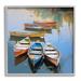 Stupell Industries Ba-052-Framed Canoe Reflections In Lake On Canvas by Irena Orlov Print Canvas in Blue/Orange/White | Wayfair ba-052_gff_17x17