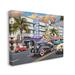 Stupell Industries Az-040-Canvas Dog Days Miami On Canvas Print Canvas in Black/Gray | 24 H x 30 W x 1.5 D in | Wayfair az-040_cn_24x30