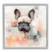 Stupell Industries Az-109-Framed French Bulldog Abstract Canvas in Gray | 17 H x 17 W x 1.5 D in | Wayfair az-109_gff_17x17