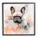 Stupell Industries Az-109-Framed French Bulldog Abstract Canvas in Gray | 12 H x 12 W x 1.5 D in | Wayfair az-109_fr_12x12