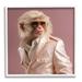 Stupell Industries Az-144-Framed Fashionable Monkey Portrait Canvas in Pink | 24 H x 24 W x 1.5 D in | Wayfair az-144_wfr_24x24