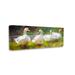 Stupell Industries Ducks By River Painting by Ziwei Li Wood in Brown | 20 H x 48 W x 1.5 D in | Wayfair az-074_cn_20x48