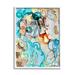 Stupell Industries Az-954-Framed Abstract Nautical Pattern by Amy Tieman Canvas | 20 H x 16 W x 1.5 D in | Wayfair az-954_wfr_16x20