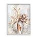 Stupell Industries Az-928-Framed Various Beige Sea Life On Canvas by June Erica Vess Print Canvas | 20 H x 16 W x 1.5 D in | Wayfair