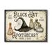 Stupell Industries Ba-812-Framed Black Hat Apothecary Potions Framed On Wood by Deane Beesley Print Wood in Brown | 16 H x 20 W x 1.5 D in | Wayfair