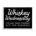 Stupell Industries Bb-019-Framed Funny Whiskey Wednesday Framed On Wood by Lil' Rue Textual Art Wood in Black/Brown | 11 H x 14 W x 1.5 D in | Wayfair