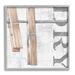 Stupell Industries Bb-023-Framed Rustic Dry Clothespins Framed On Wood Print Wood in Brown/Gray | 24 H x 24 W x 1.5 D in | Wayfair bb-023_gff_24x24