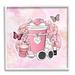 Stupell Industries Pink Glam Coffee & Accessories Framed On Wood by Martina Pavlova Print Wood in Brown/Pink | 17 H x 17 W x 1.5 D in | Wayfair