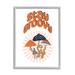 Stupell Industries Stay Groovy Mushrooms Framed On Wood by Martina Pavlova Print Wood in Black/Brown/Orange | 30 H x 24 W x 1.5 D in | Wayfair