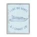 Stupell Industries Bb-618-Framed Funny Rustic Big Boats Framed On Wood by Lil' Rue Textual Art Wood in Blue/Brown | 14 H x 11 W x 1.5 D in | Wayfair