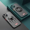 Coque arrière Marvel Spider Man Iron LOGO pour Apple iPhone coque pour Apple iPhone 14 15 Pro Max