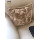 Housse de coussin de canapé en Chenille motif Floral Beige Style américain à la mode literie