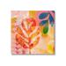 Bay Isle Home™ Vivid Contemporary Leaves by Andrea Haase Wrapped Canvas Print Canvas in Pink | 24" H x 24" W | Wayfair