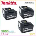 Batterie Makita pour outils électriques sans fil 14.4V 5 0 Ah BL1460 Eddie Ion BL1430 BL1440