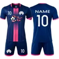 Nuove maglie da calcio per bambini uomo ragazzi calcio manica corta uniformi da calcio per bambini