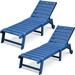 Latitude Run® Outdoor Chaise Lounge Chairs Set Of 2, Patio Lounge Chair w/ 5-position Adjustable Backrest | 39 H x 24 W x 78 D in | Wayfair